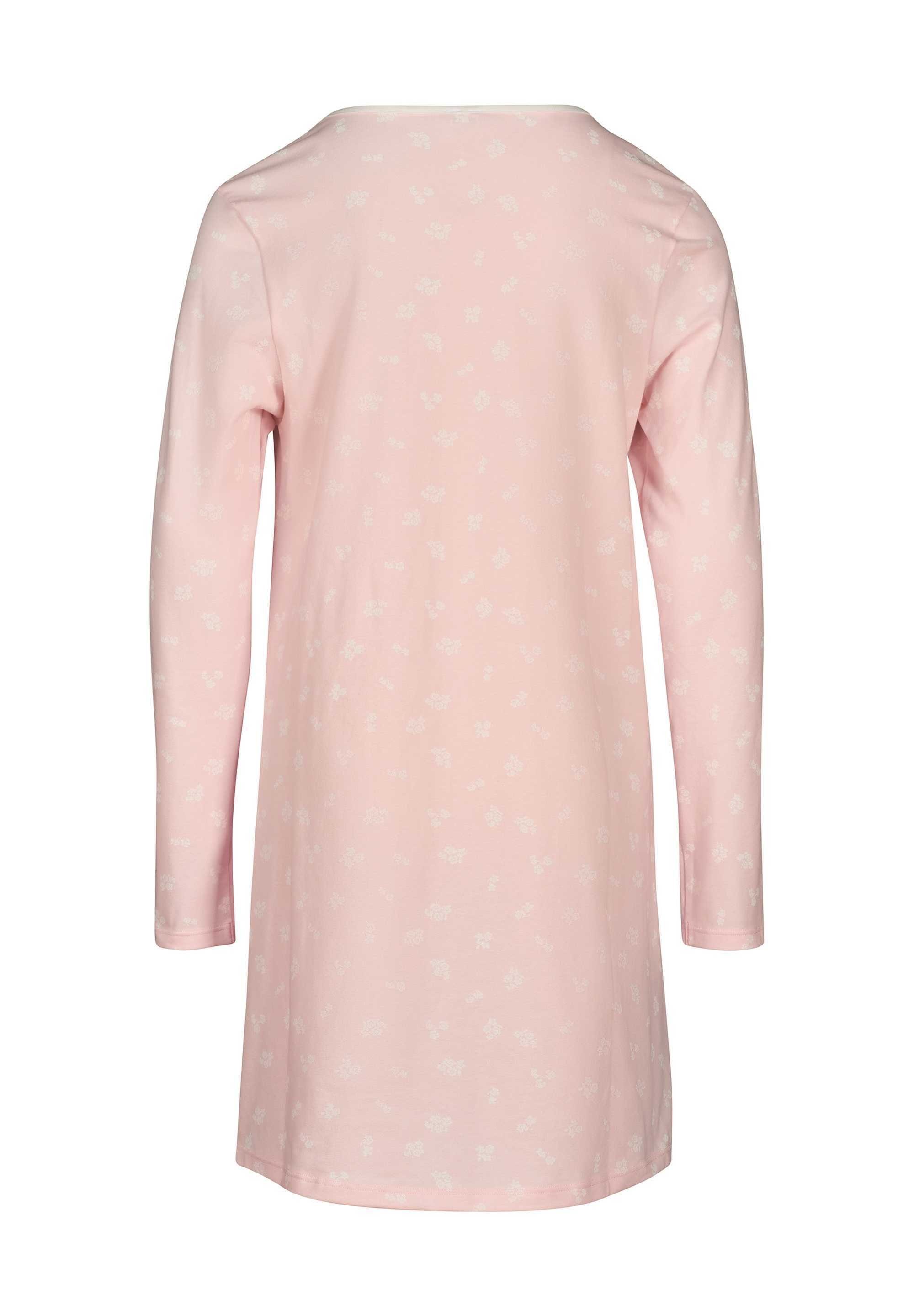 Skiny Langarm, Nachthemd Kinder Mädchen - Sleepshirt, Pyjama Rosa