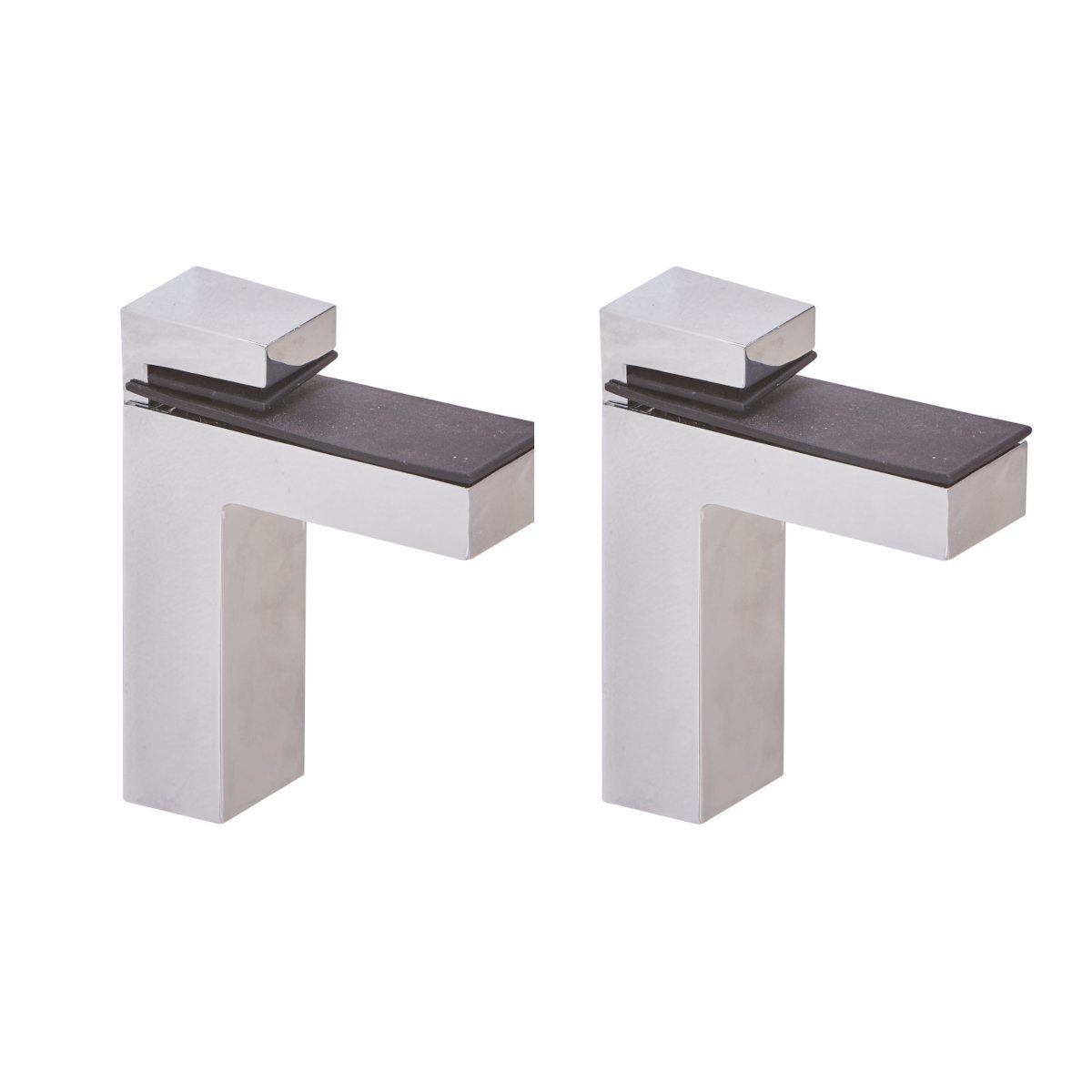 HOOZ Wandregalhalter HOOZ 2er Set Regalboden Halterung Chrom 10 cm, 1-tlg. günstig online kaufen