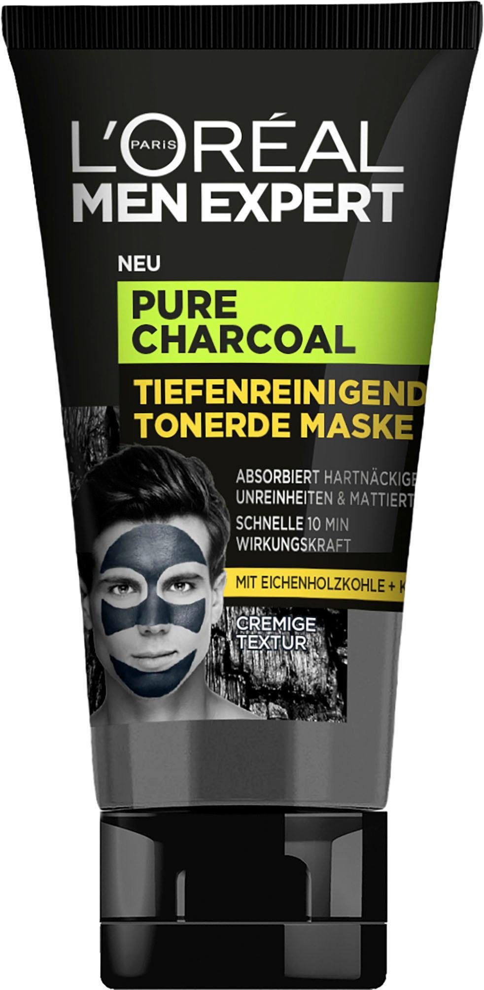 L'ORÉAL PARIS MEN EXPERT Gesichtsmaske »Pure Charcoal Tiefenreinigende Tonerde«