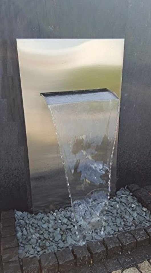 Jürgen Bocker Garten-Ambiente Gartenbrunnen »Edelstahl Wasserwand mit  Edelstahlauslauf 75 cm 175/90/30 cm Edelstahlwand« online kaufen | OTTO