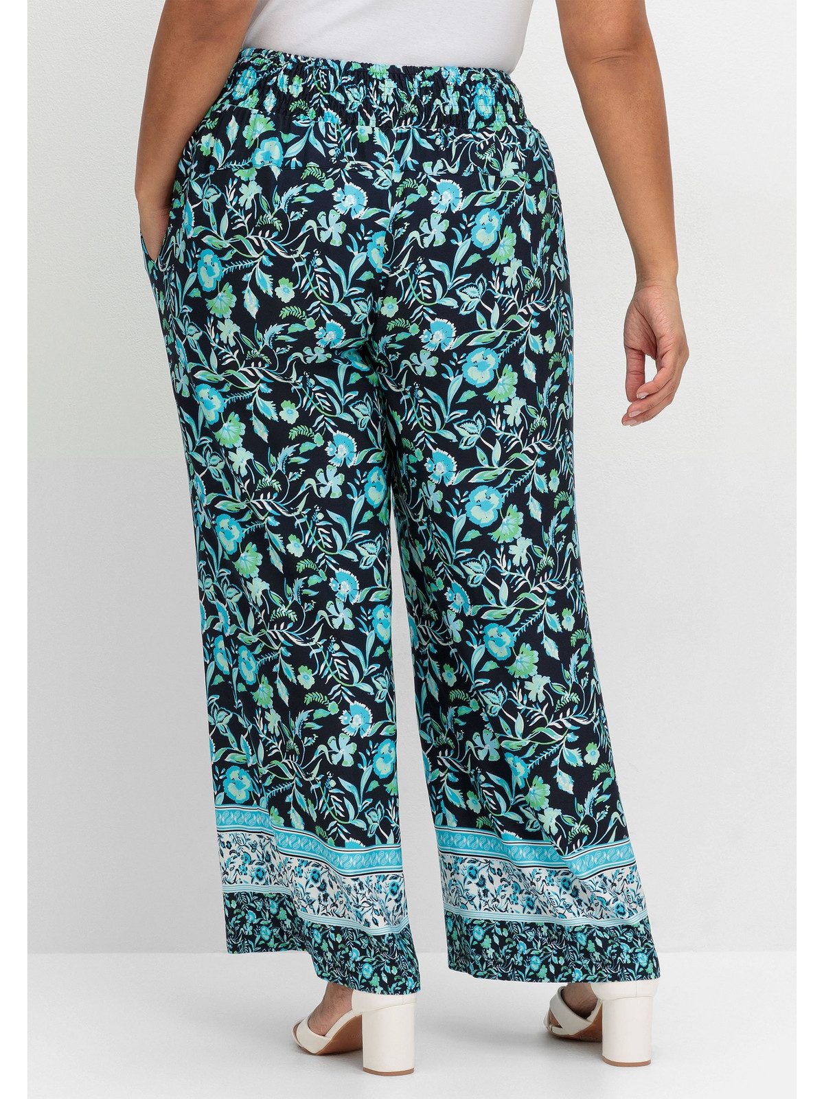 Sheego Schlupfhose Große Größen mit Blumenprint günstig online kaufen