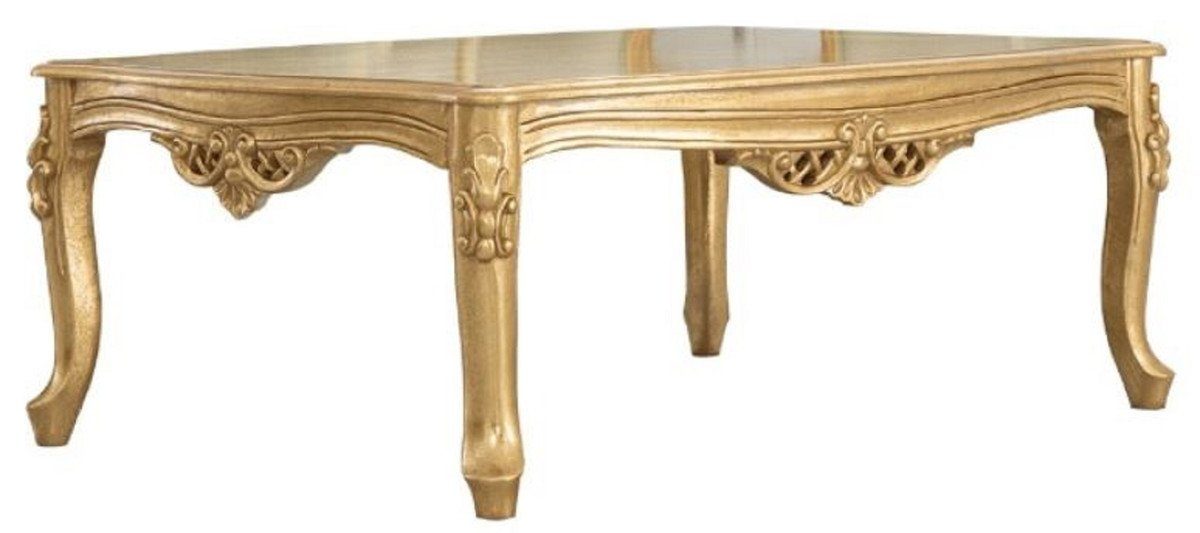 im Barock Couchtisch Handgefertigter Barock Barockstil Wohnzimmertisch Massivholz Gold Möbel - Luxus Casa Padrino - Couchtisch