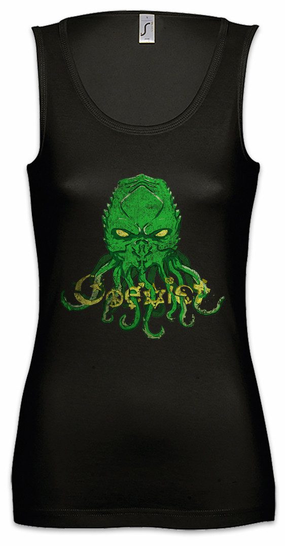 Tanktop Cthulhu Coexist Ärmelloses Damen T-Shirt Call Horror Arkham H. P.