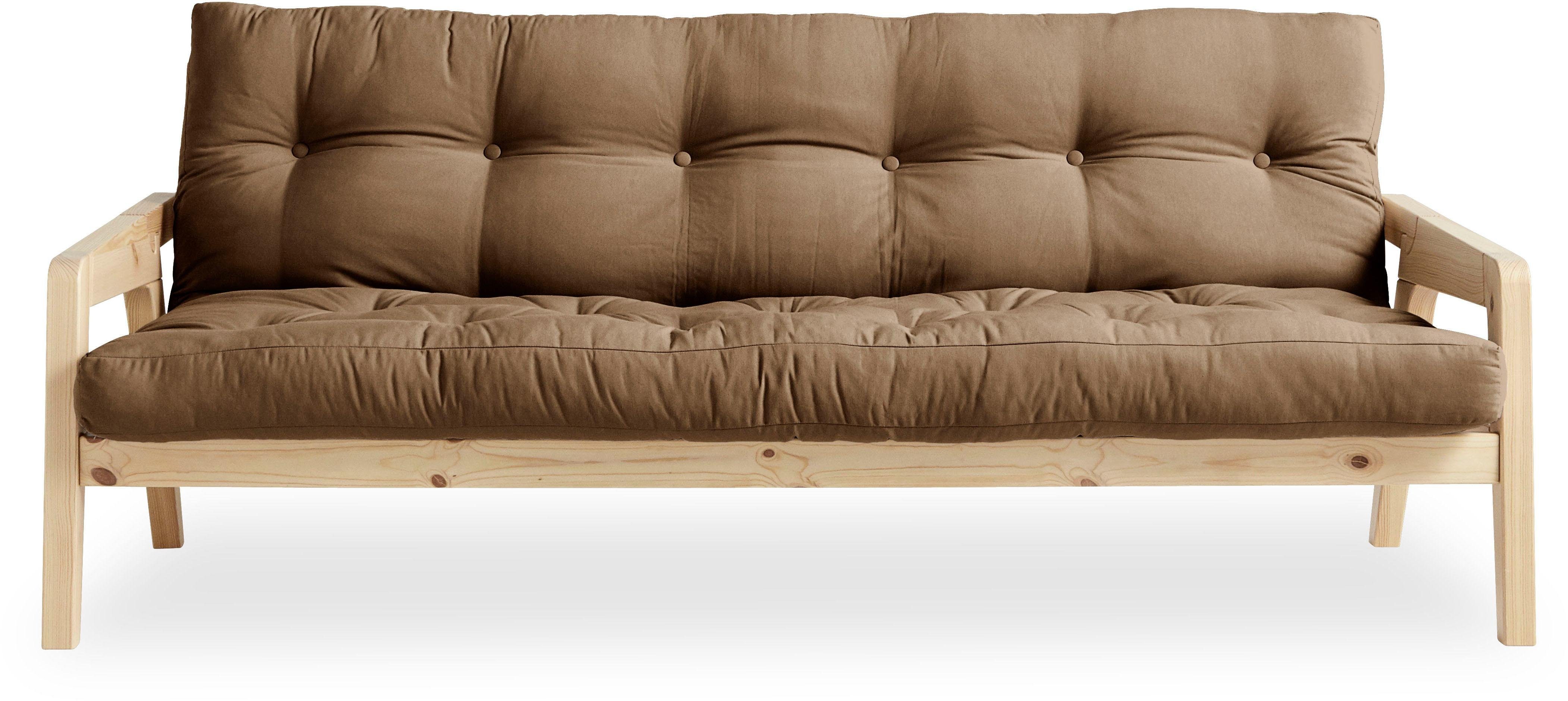 Karup Design Schlafsofa, Mit Holzstruktur, inkl. Futonmatratze, Liegefläche 130x190 cm