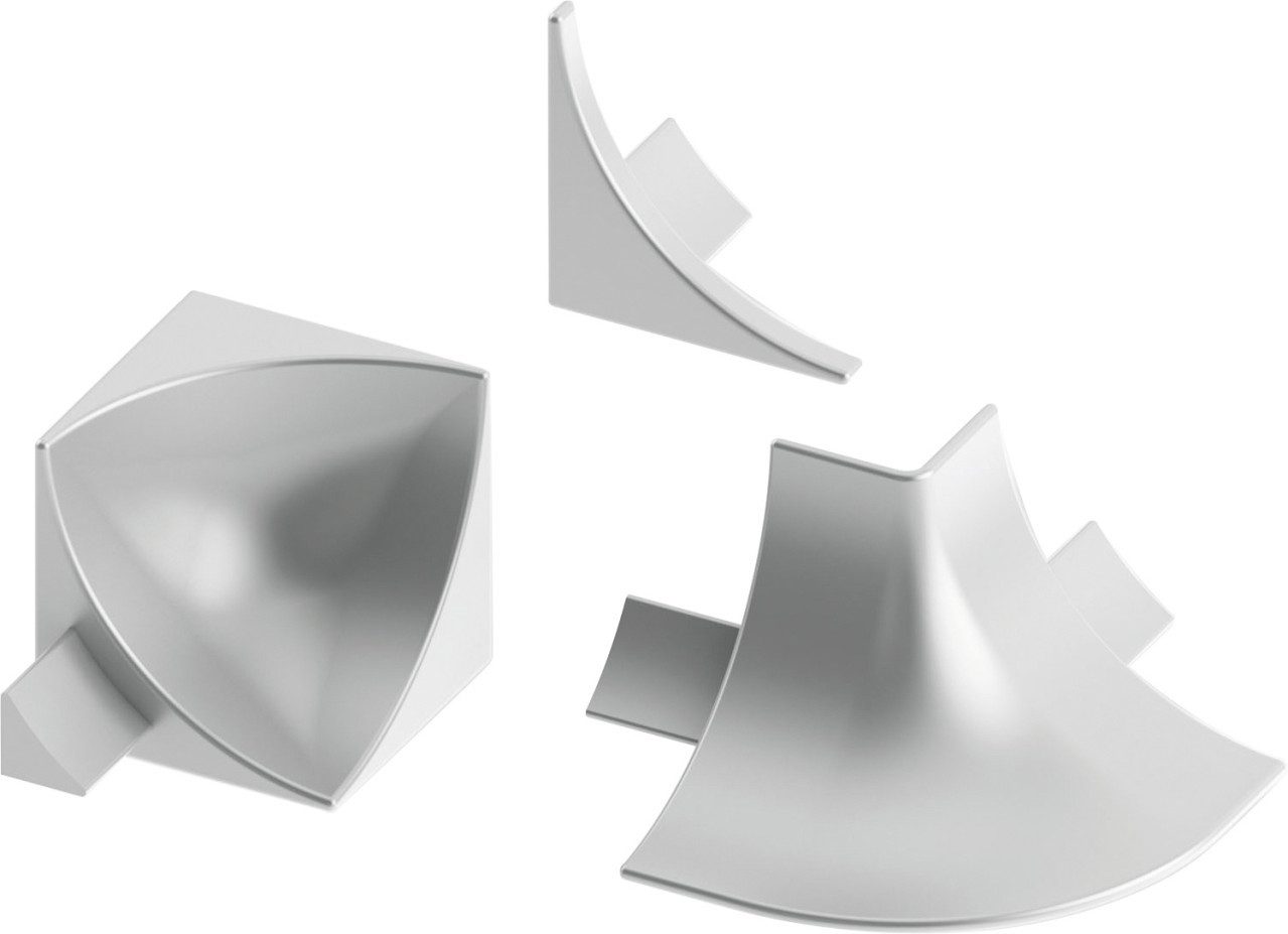 alfer Sockelleisten-Aussenecke alfer Zubehör-Set 8 mm 8 mm PVC (Kunststoff) glatt