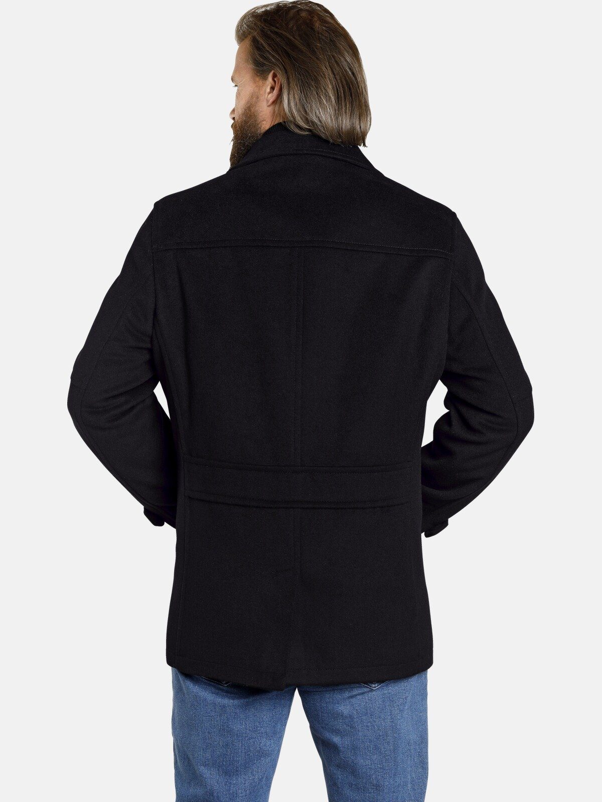 Jan Vanderstorm Wolljacke TJORVE mit abnehmbaren Stehkragen