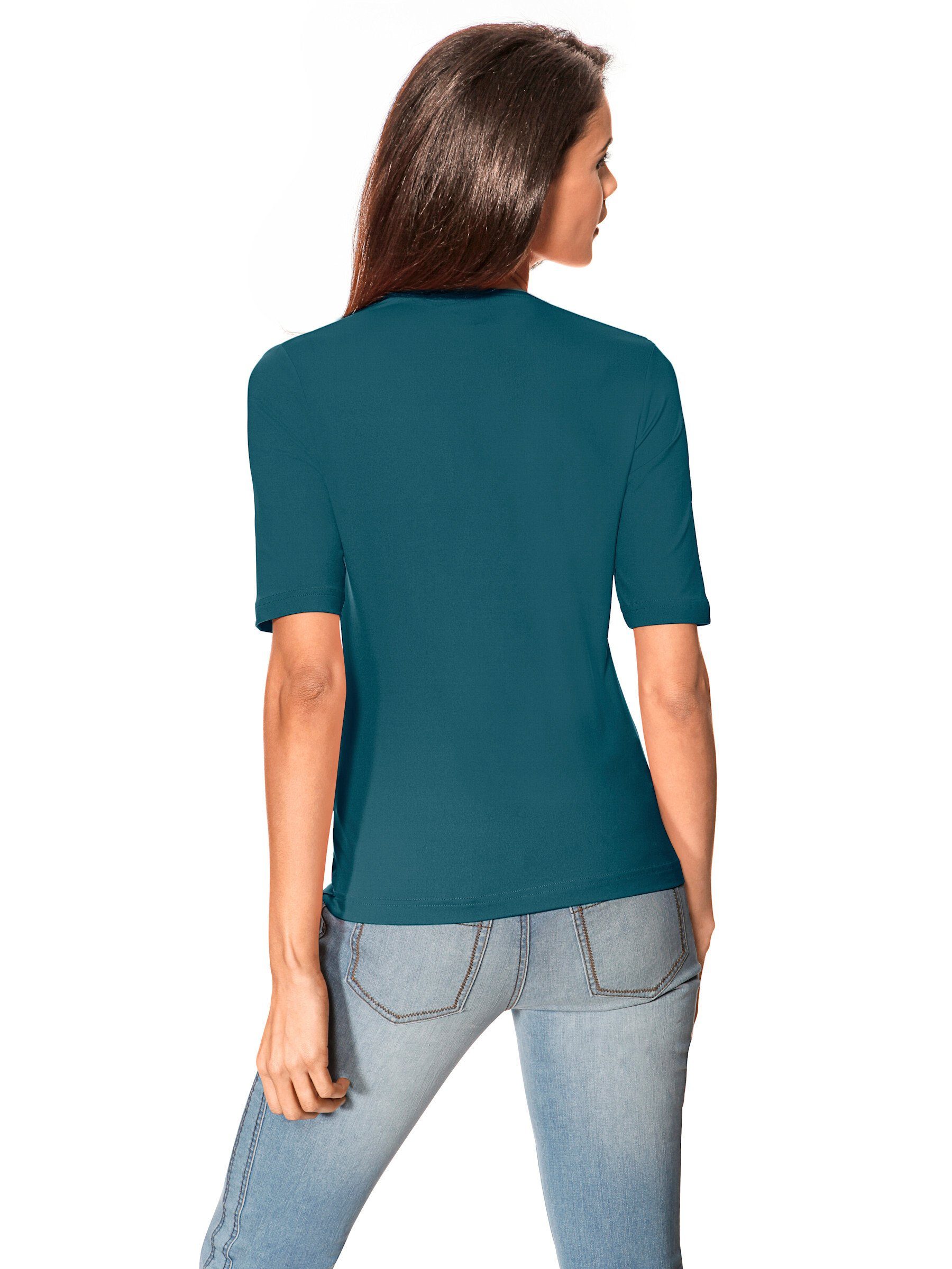 heine T-Shirt V-Shirt Kurzarm