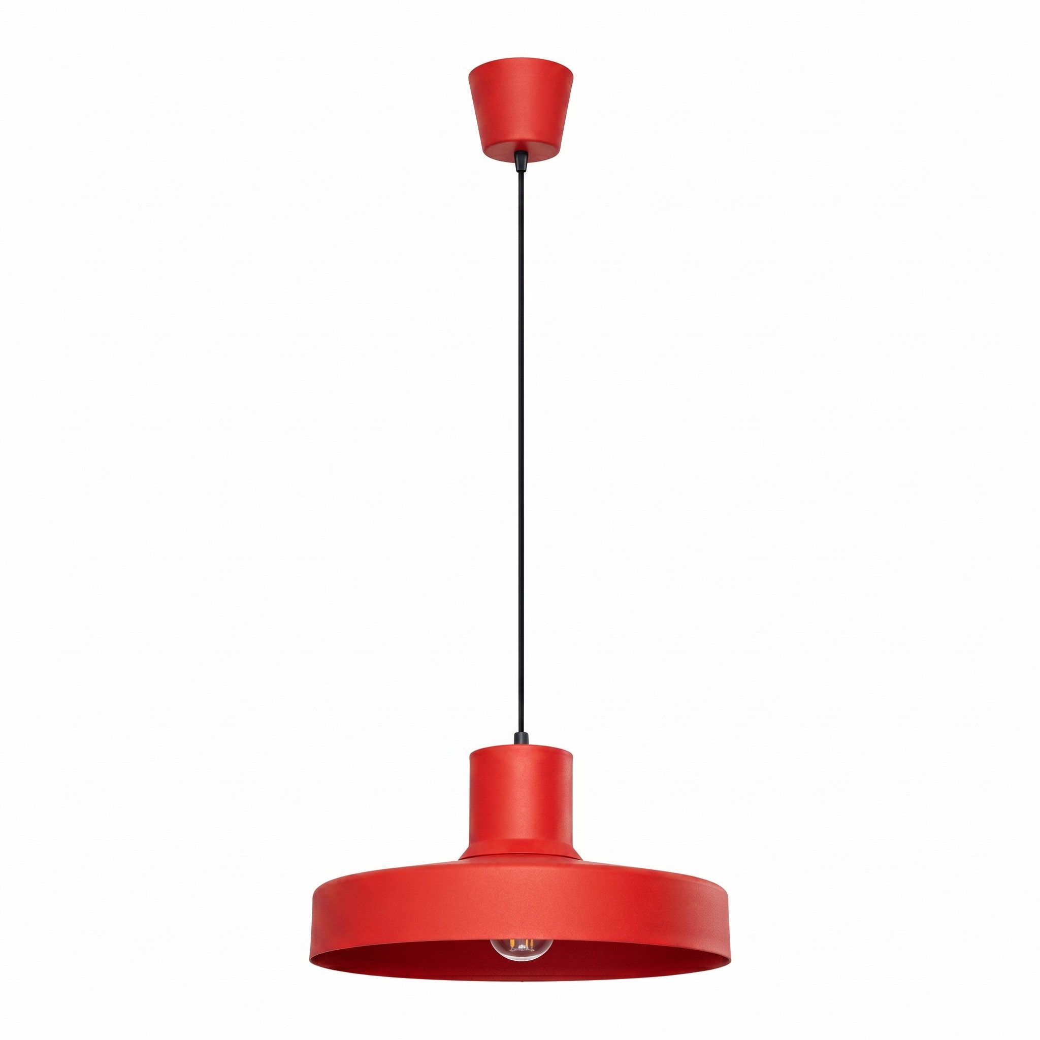 SOLLUX lighting Hängeleuchte Pendelleuchte BILO rot, Nicht enthalten