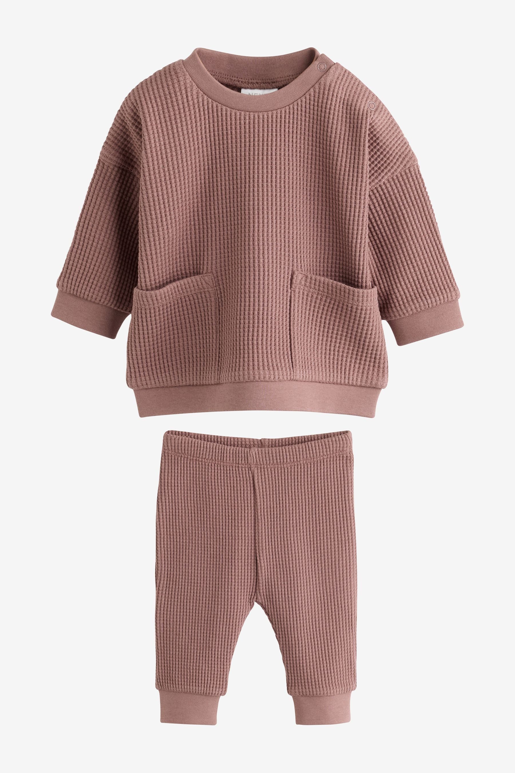Next Top & Hose Baby Strukturiertes Oberteil und Leggings im Set (2-tlg)