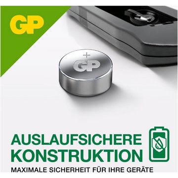 GP Batteries A76 (LR44) GP Alkaline Knopfzelle 1,5V 5 Stück Knopfzelle, (1,5 V)