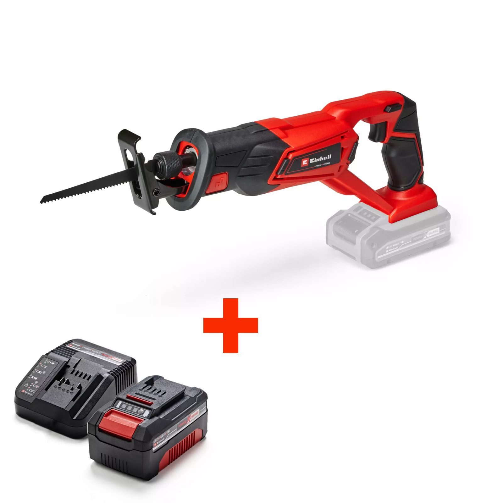Einhell Akku-Säbelsäge Einhell Akku-Universalsäge TE-AP 18 Li + 4,0 Akku Starterkit