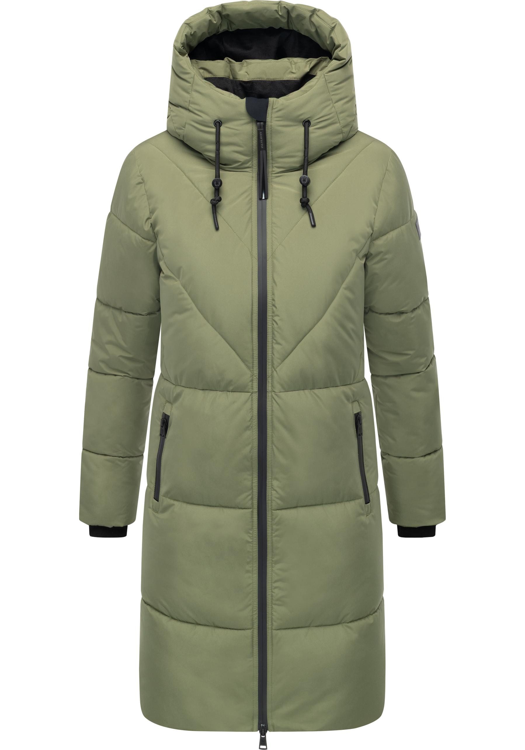Navahoo Steppmantel Kältekuschel XIV Warmer Damen Wintermantel mit Fleece-g günstig online kaufen