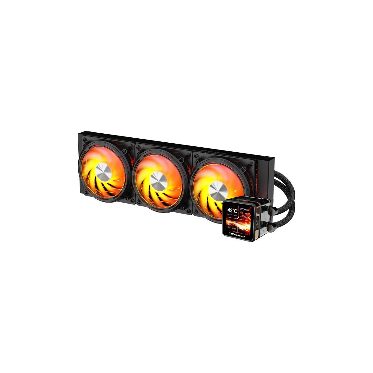 Darkflash Wasserkühlung DE360 CPU Wasserkühlung 360 mm Radiator Schwarz
