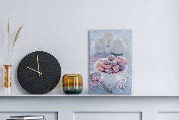 OneMillionCanvasses® Leinwandbild Macaron - Luxus - Patisserie, (1 St), Leinwandbild fertig bespannt inkl. Zackenaufhänger, Gemälde, 20x30 cm