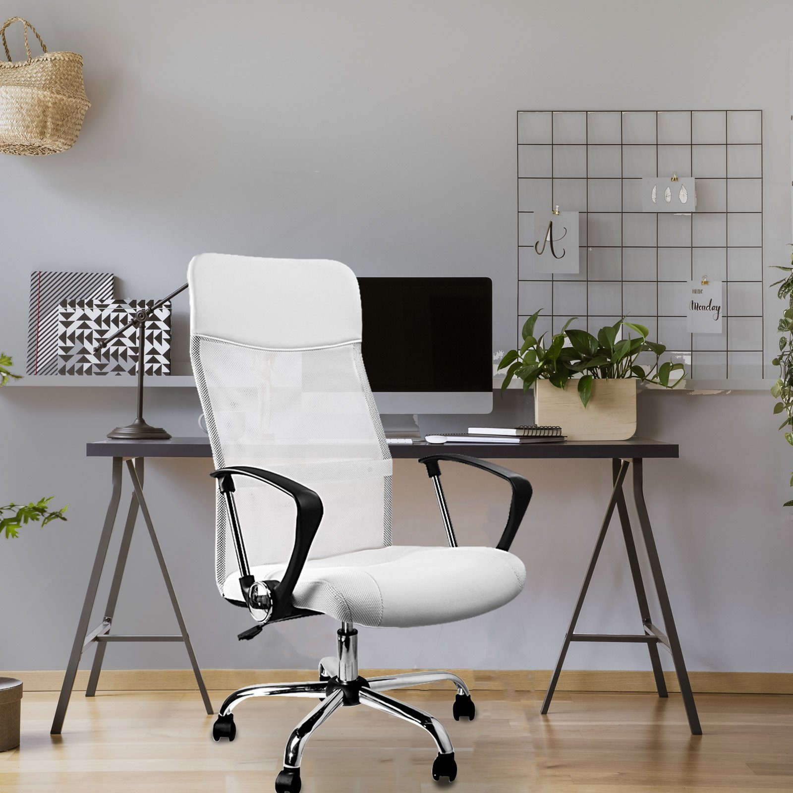 Casaria Bürostuhl, Ergonomisch Atmungsaktiv 110kg Belastbarkeit Höhenverste günstig online kaufen