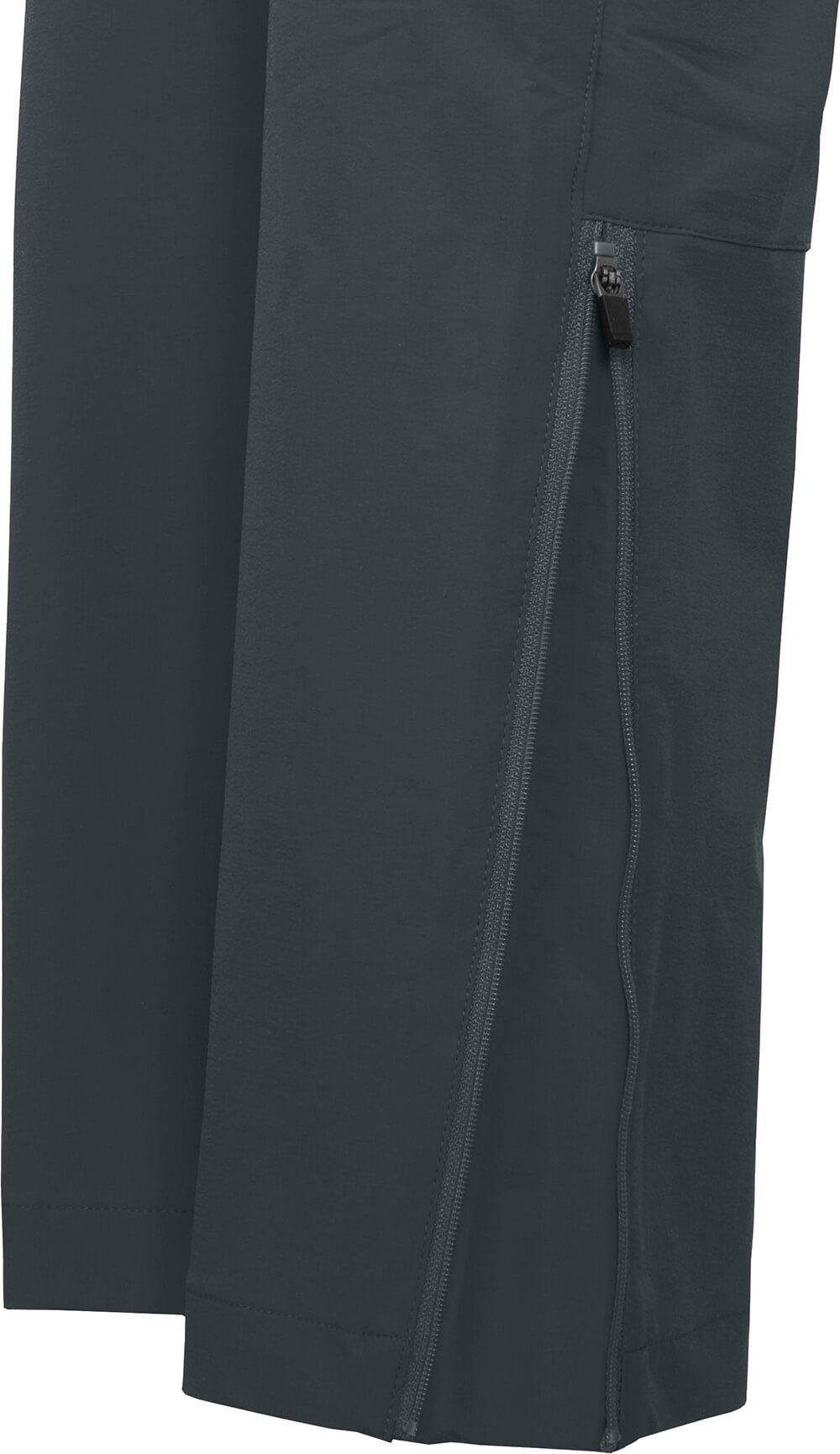 Bergson Outdoorhose VIDAA COMFORT (slim) dunkel grau leicht, strapazierfähig, Normalgrößen, Damen Wanderhose