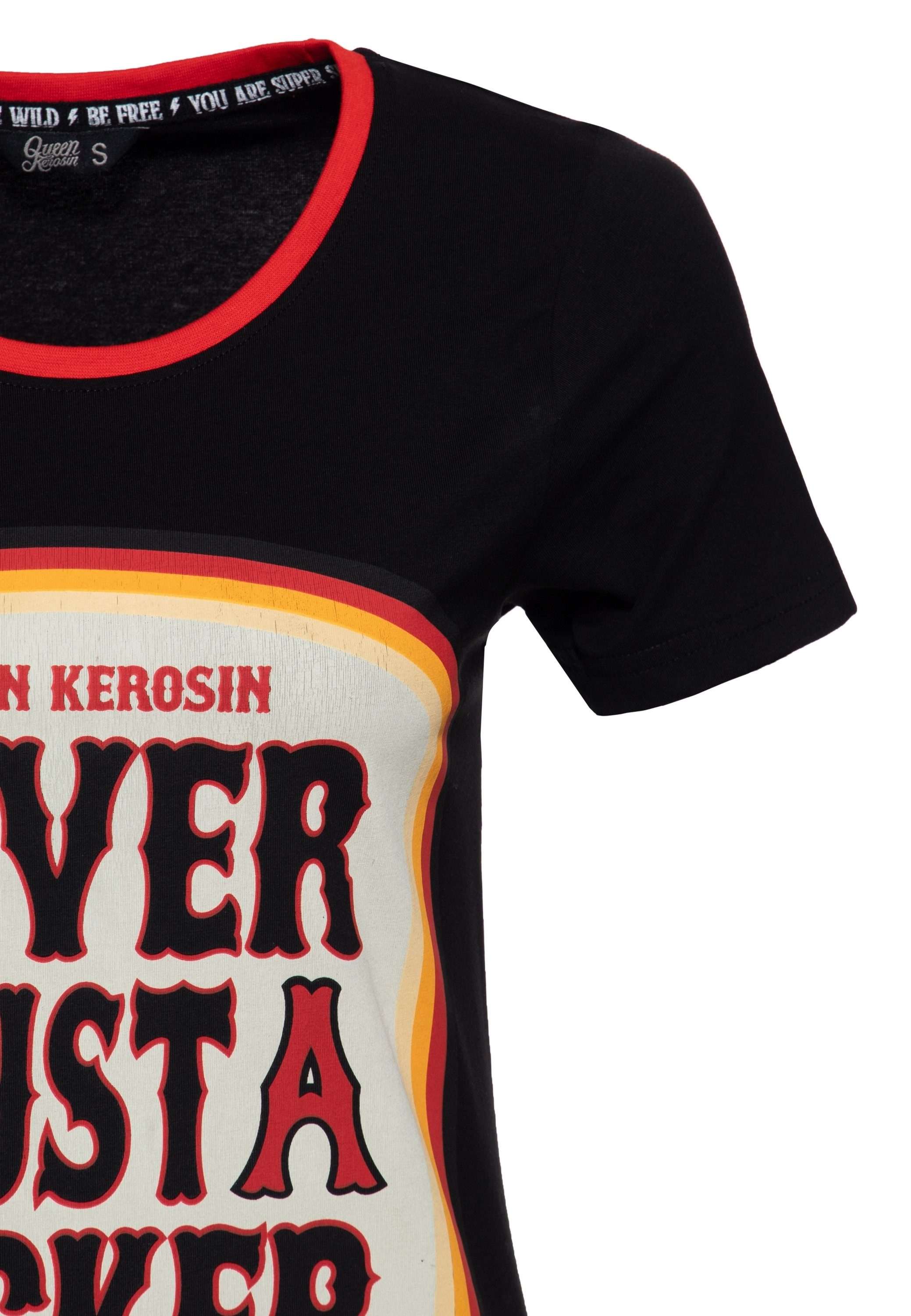 QueenKerosin Print-Shirt Never Trust A Fucker mit Statement Print – Bild 3 von 5