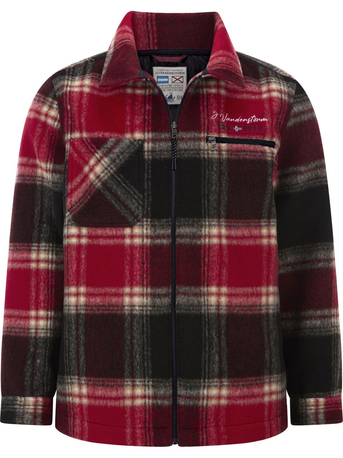Jan Vanderstorm Outdoorjacke FINNLEIV mit kernigem Outdoor-Style