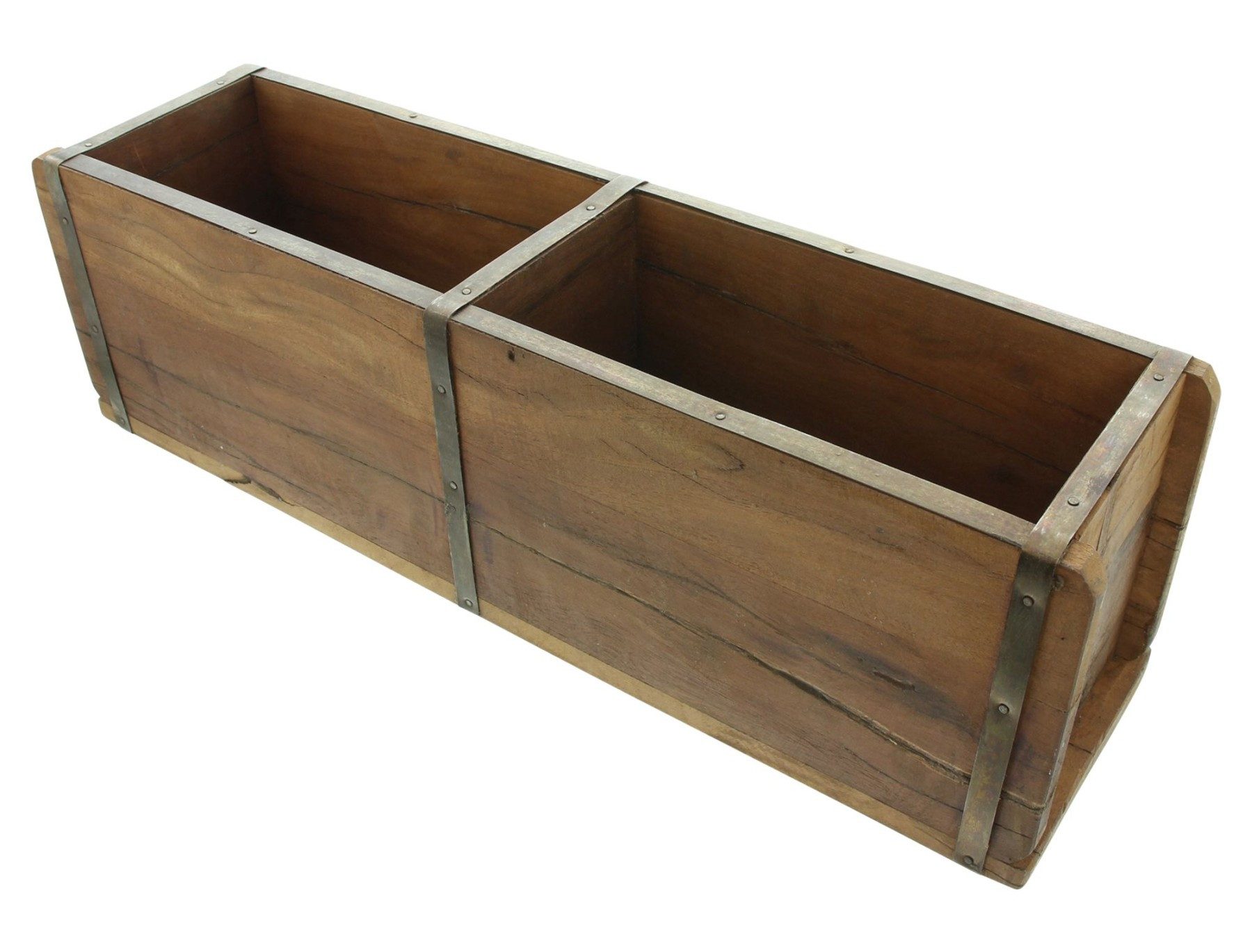 Dekoleidenschaft Blumenkasten aus Holz mit Metallverzierungen, günstig online kaufen