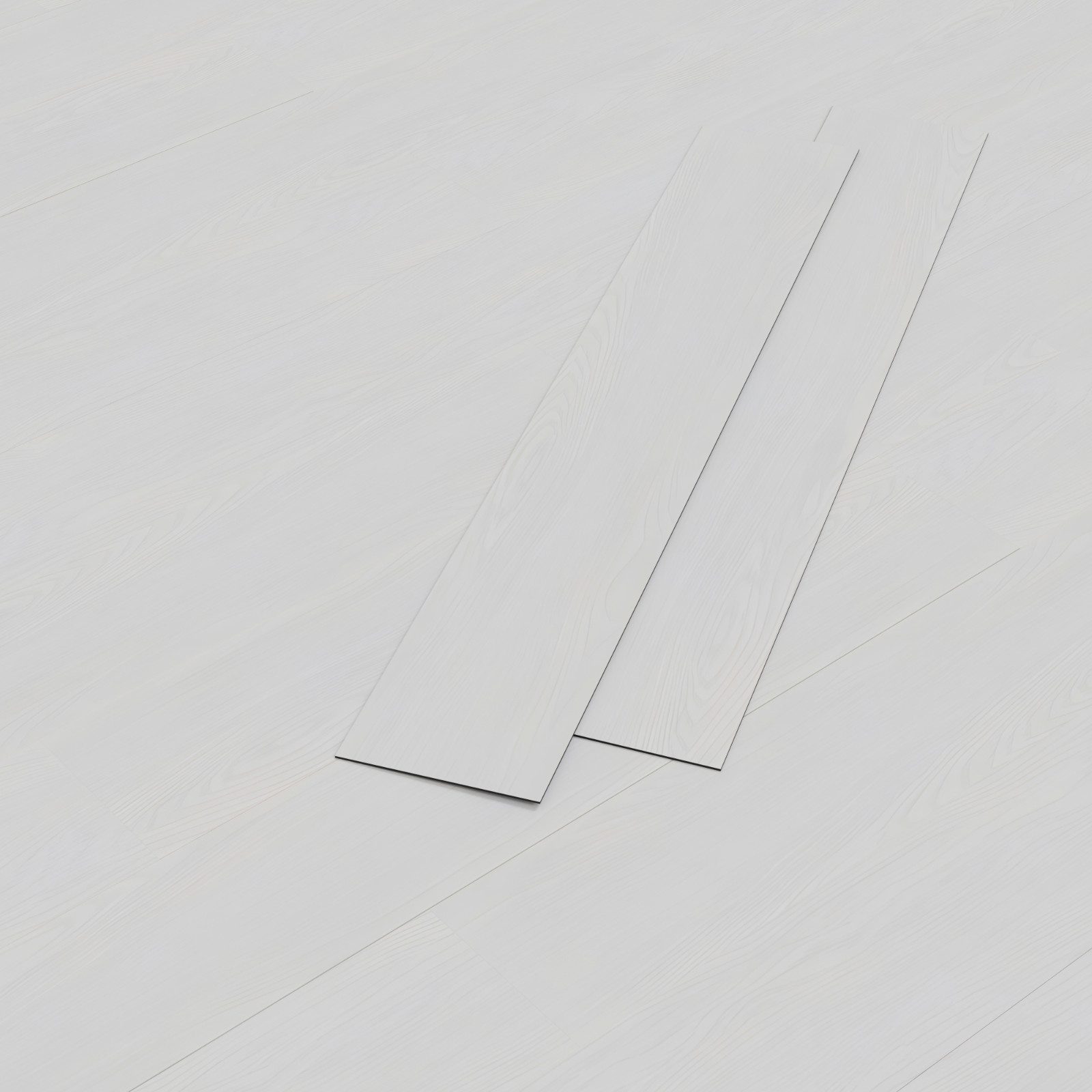 HAGO Vinylboden 2,23m² Eiche hell Weiß Selbstklebend Bodenbelag Laminat 2mm günstig online kaufen