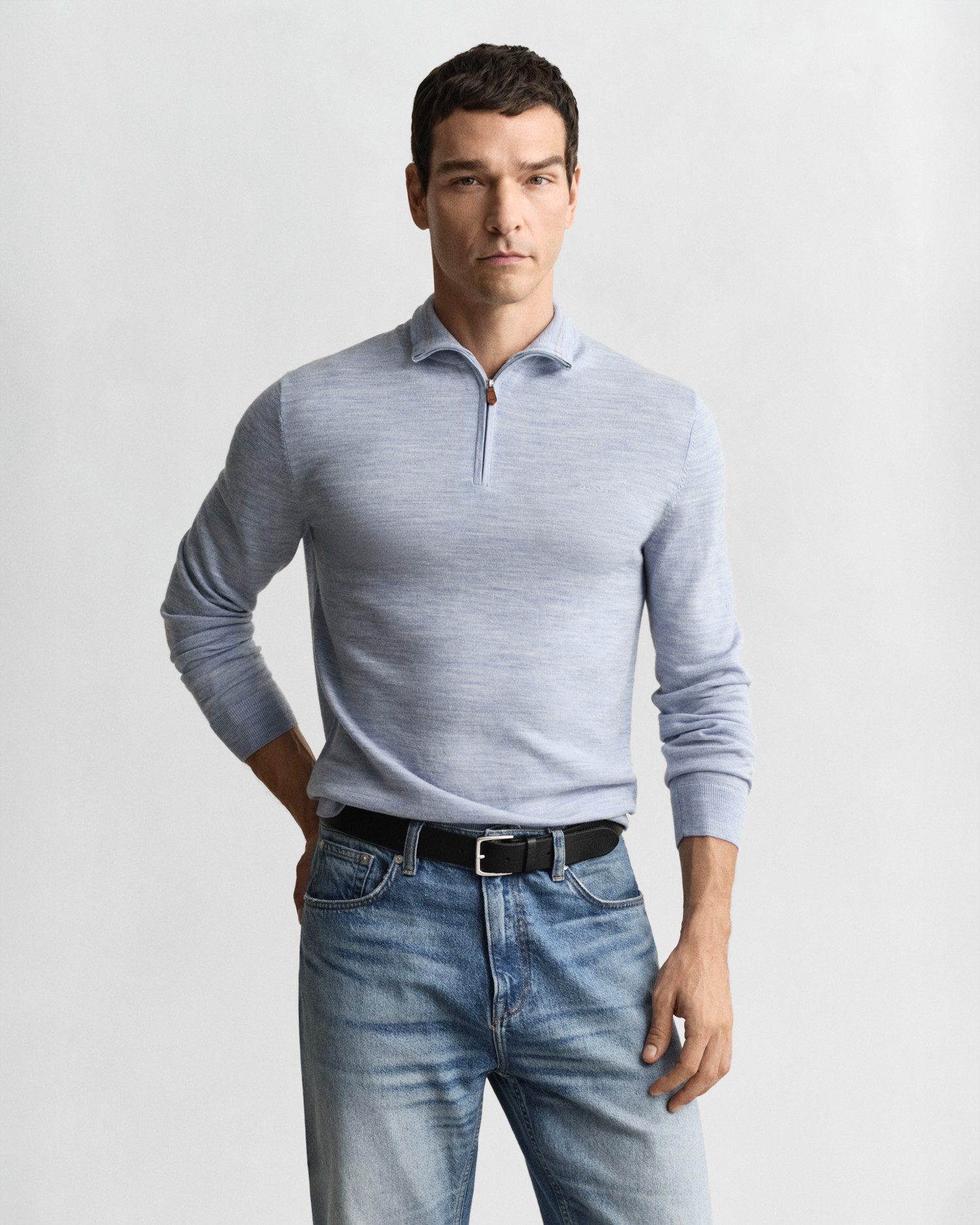 Gant Strickpullover Regular-Fit Troyer - Regular Fit