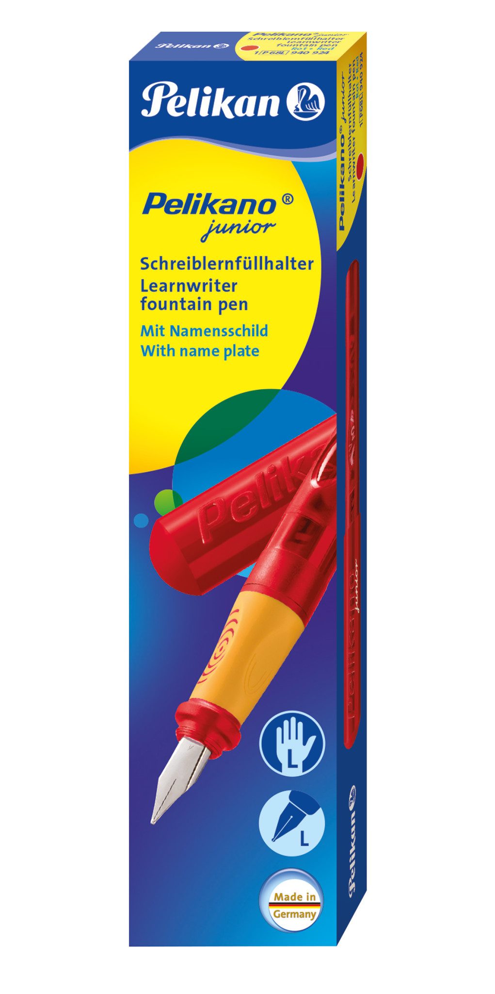 Pelikan Collegeblock Pelikan Schulfüller o Junior P68L Rot in Faltschachtel