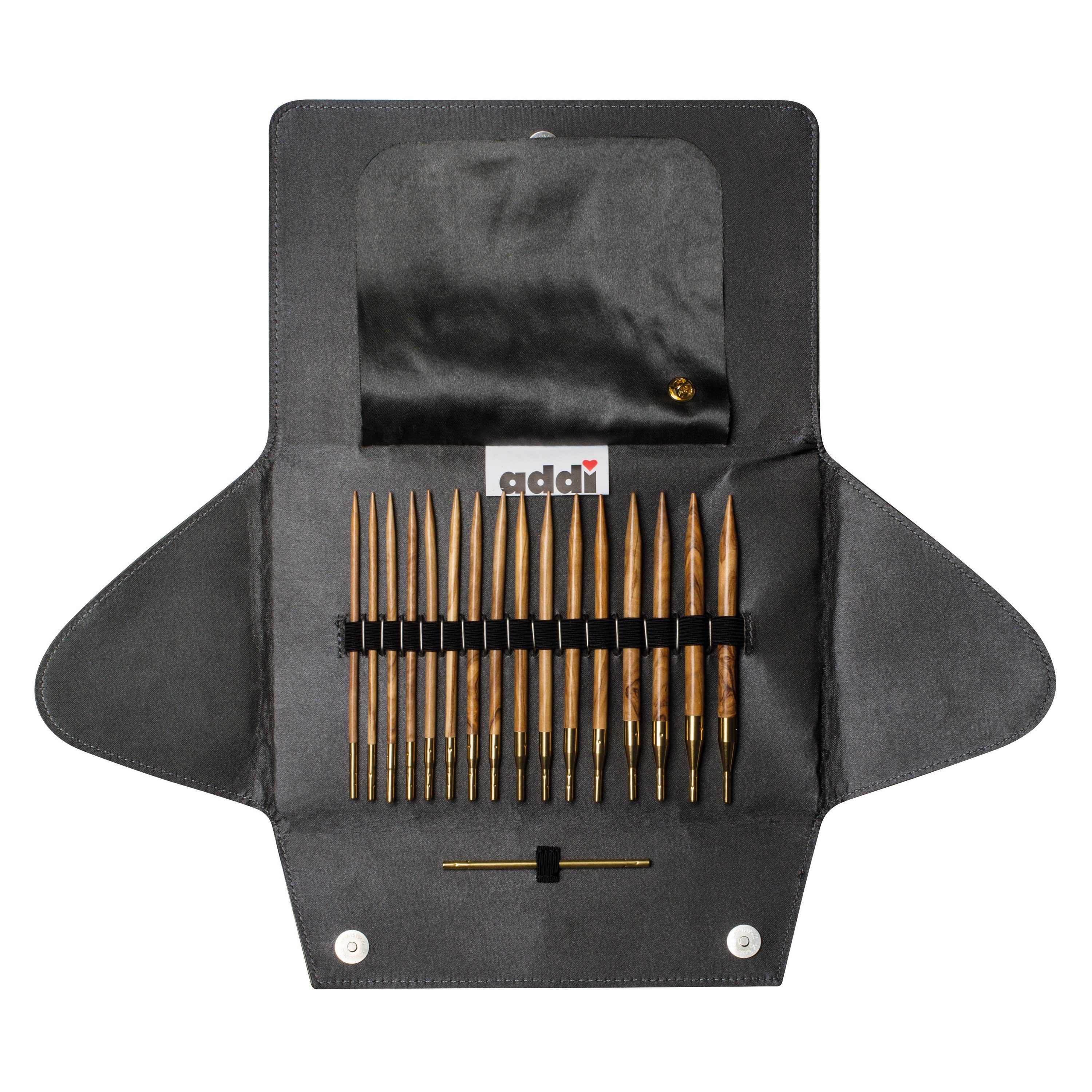 addi Kreativset Etui Set Olivenholz, (14-tlg), 14 Teile