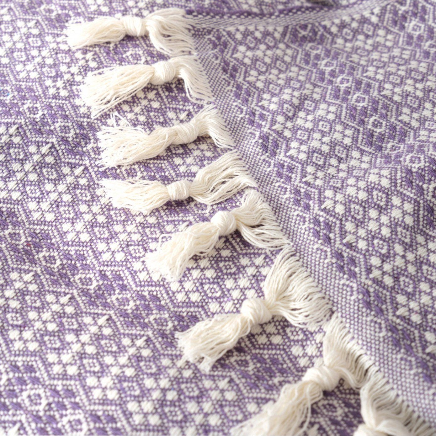 Karaca Home Bettwäsche Karaca Home Destina Lila Double Piqué, 200 cm x 230 günstig online kaufen