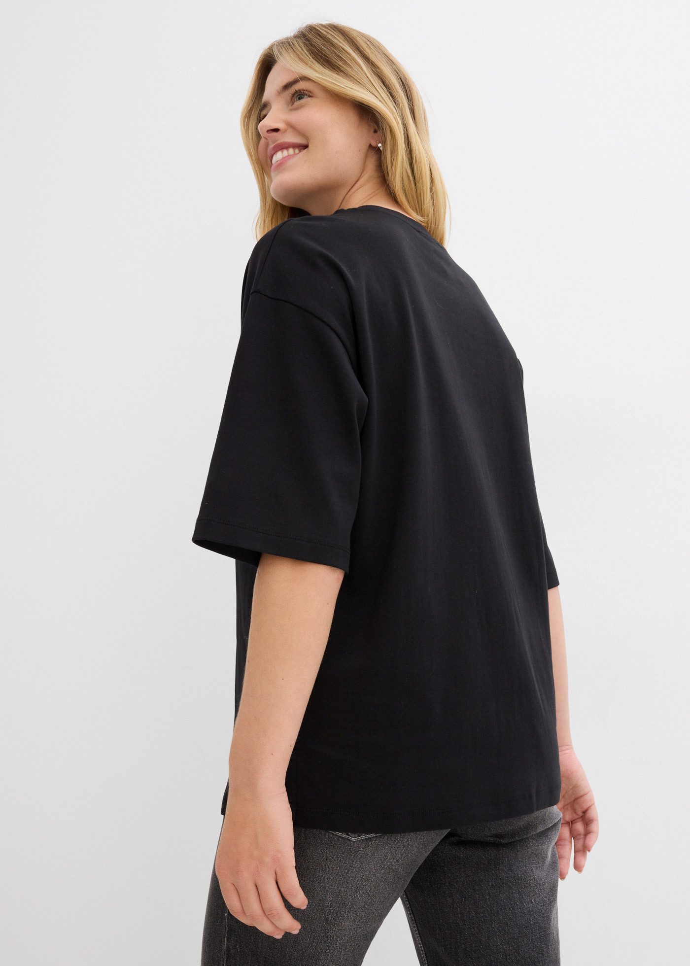 bonprix Longshirt Oversized Schnitt, Halbarm, für Frühling und Sommer günstig online kaufen