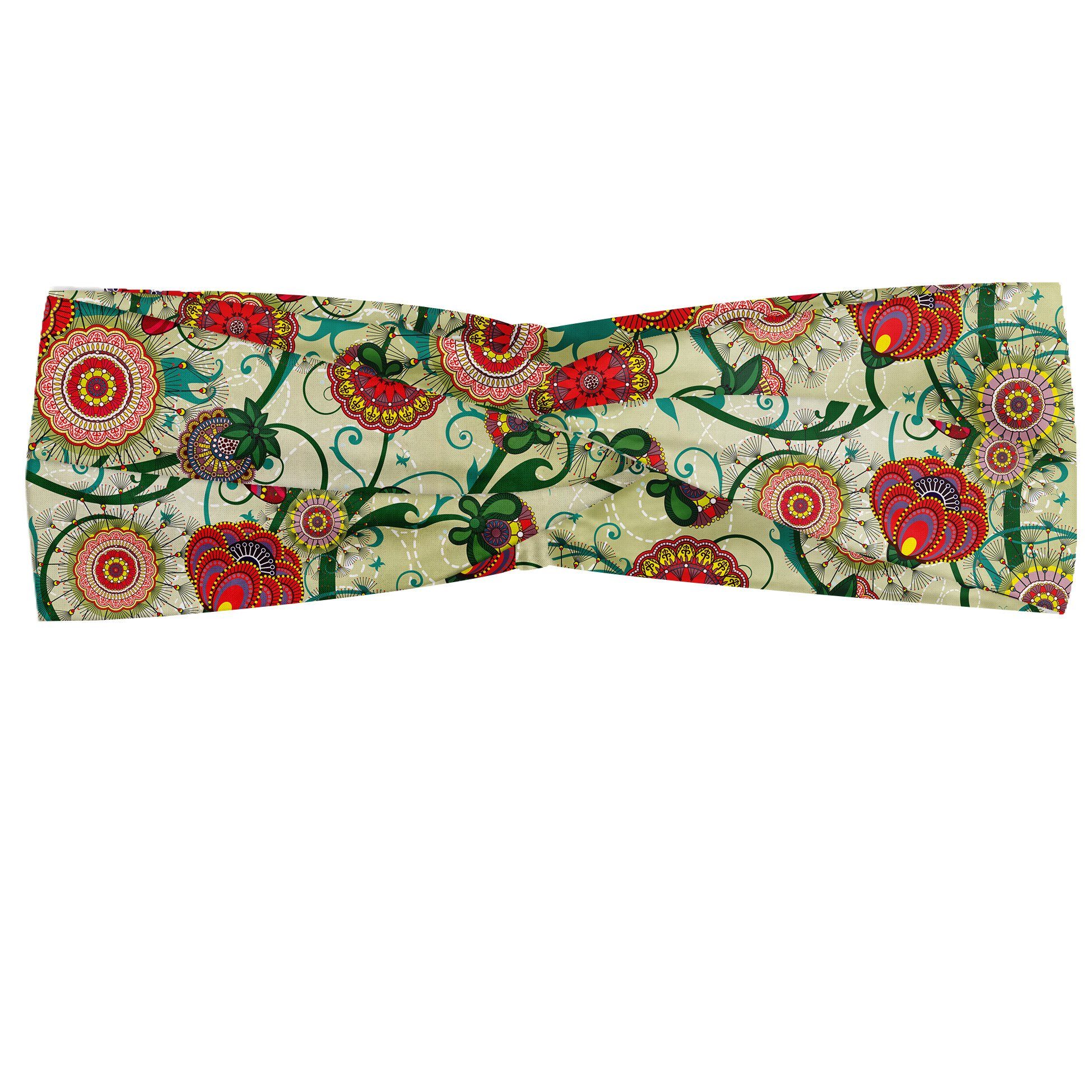 Elastisch Stirnband Inspirations Angenehme alltags Blumen Oriental und accessories Abakuhaus