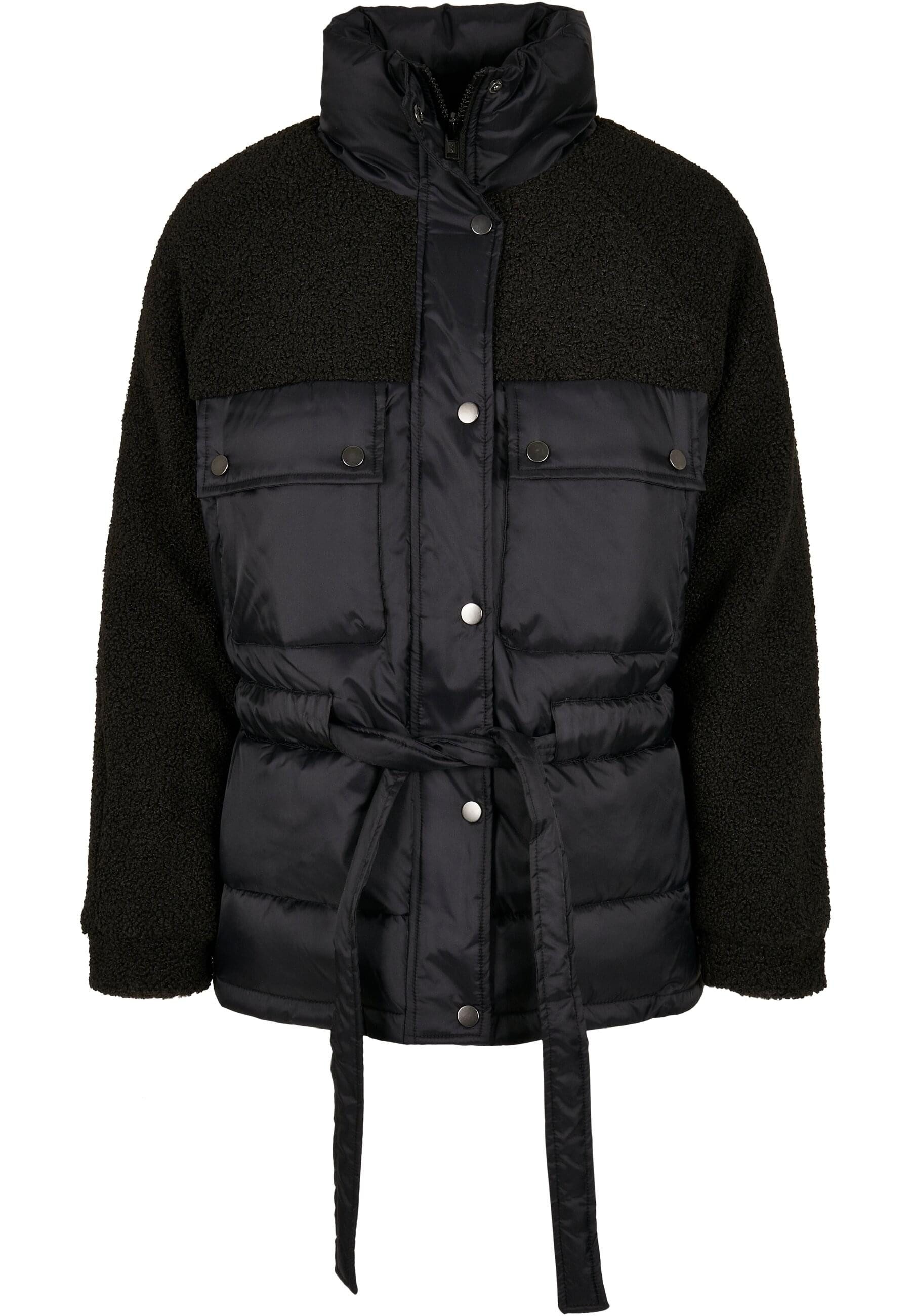 URBAN CLASSICS Winterjacke Urban Classics Damen Ladies Sherpa Mix Puffer Jacket (1-St)