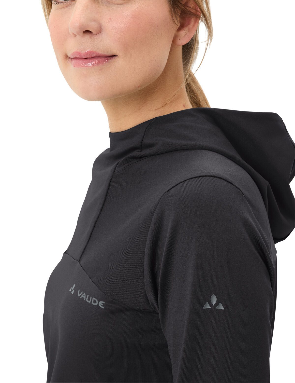 VAUDE Rundhalspullover Women's Qimsa Hoody (1-tlg) sportiver Damen Kapuzenpullover für Alltag und Freizeit