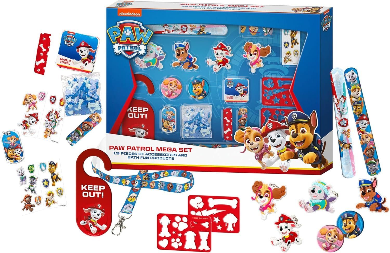 PAW PATROL Spielwelt Mega Fan Set, 20-teilig, mit vielen Überraschungen und Accessoires