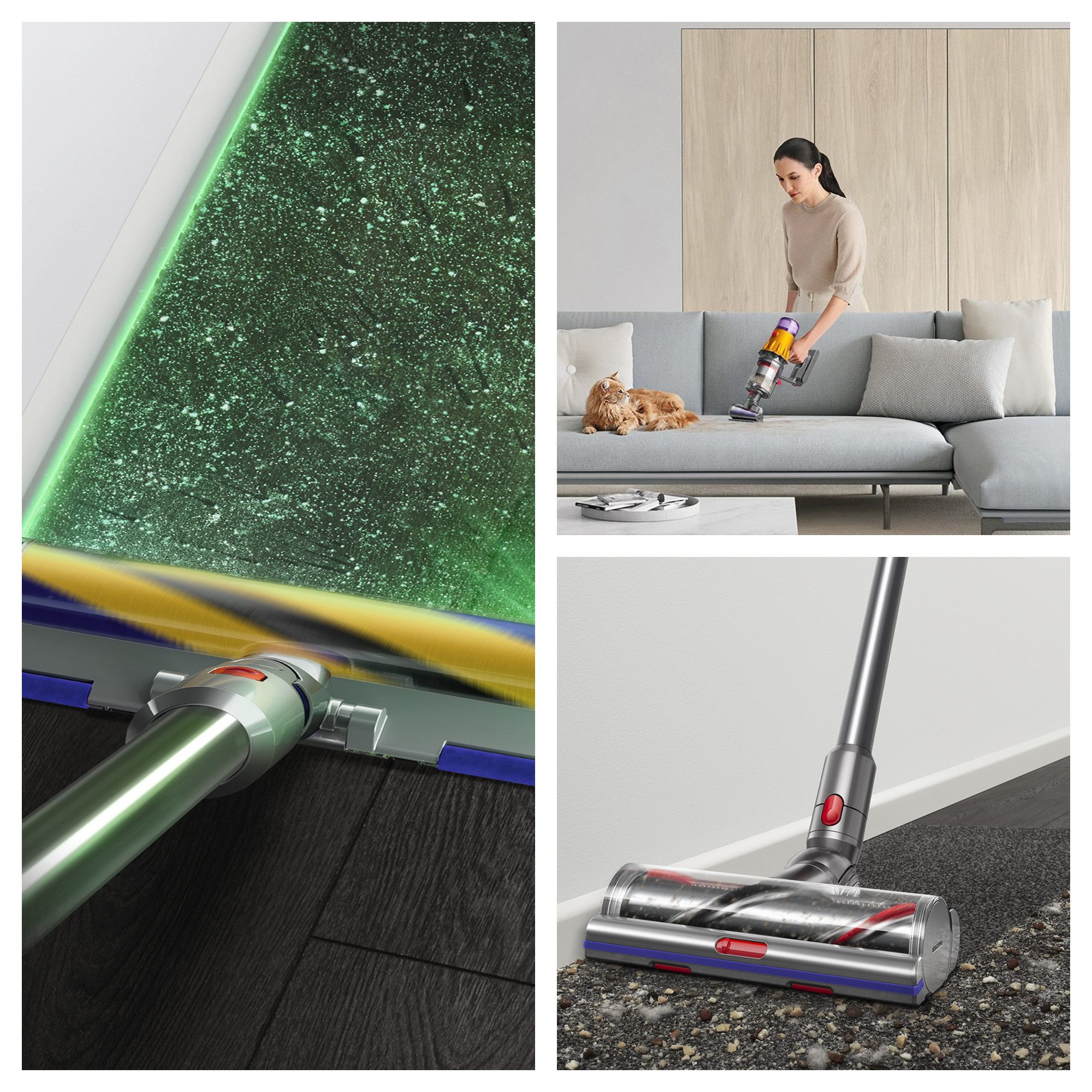 DYSON Akku-Hand-und Stielstaubsauger V12™ Detect Slim Absolute, 545 W, beutellos