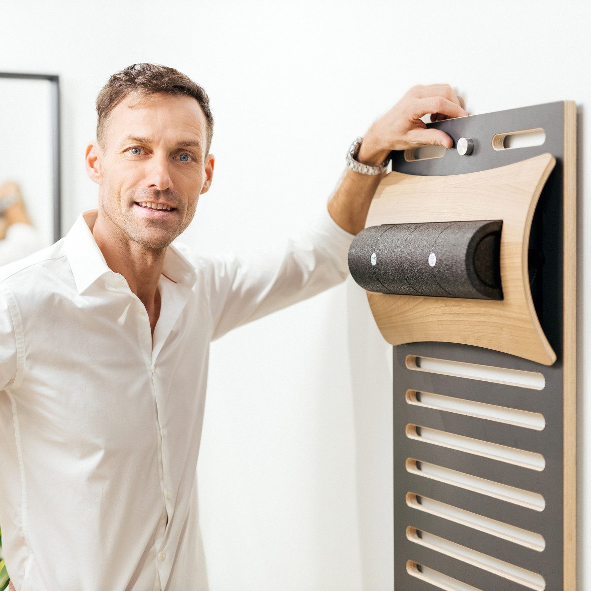 Max Fitness Faszienrolle Faszienrolle Massage Triggerpunkt Training Wirbelsäule Muskulatur, 1er Set, mit mittlerer Härte, für vielseitiges Faszientraining und Rückenmassage