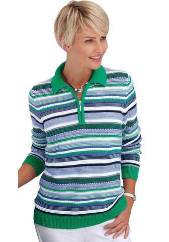 CASUAL LOOKS Пуловер в Struktur- и Ajourmustermix