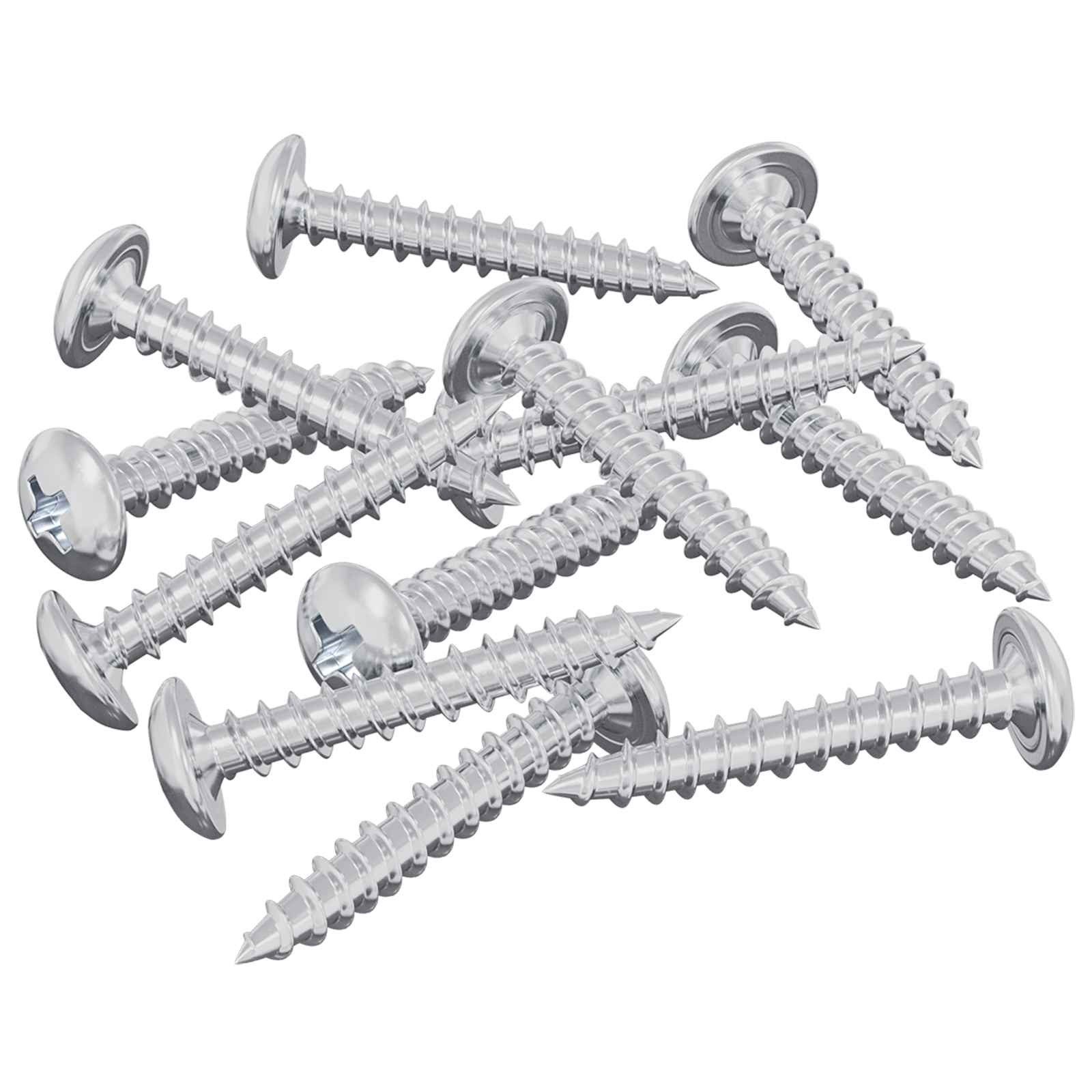 vidaXL Schraube Holzschrauben 12 pcs Silber M4 x 25 mm Stahl, (12 St)