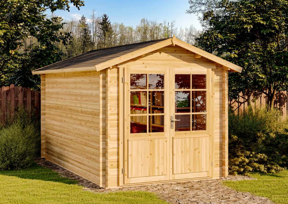 Thumbnail - Alpholz Gerätehaus Holz Bremen-28 C, BxT: 270x420 cm