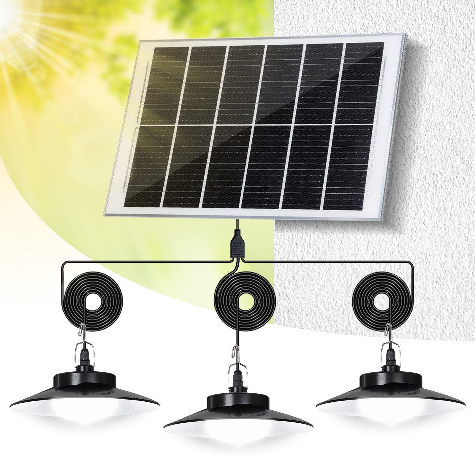Jibenhome LED Solarleuchte Solar Pendelleuchten Außen günstig online kaufen