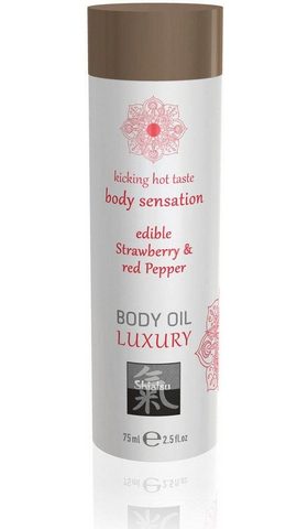 SHIATSU Massageöl "Body Oil Erdbeere...