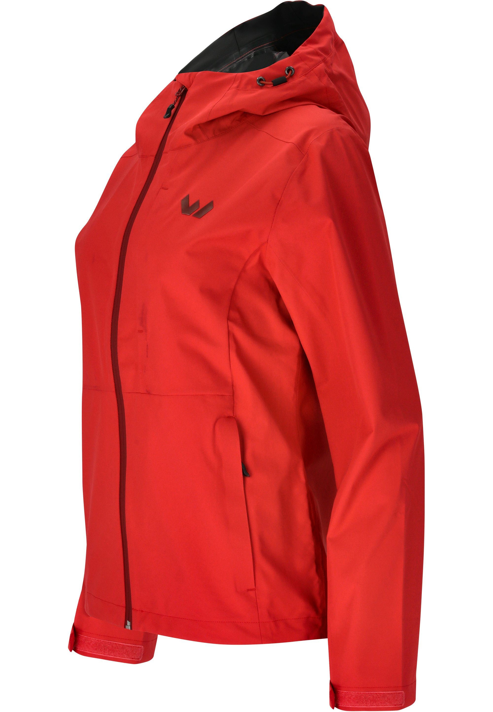 aus Material Softshelljacke wasserdichtem wind- Osbourne WHISTLER und rot