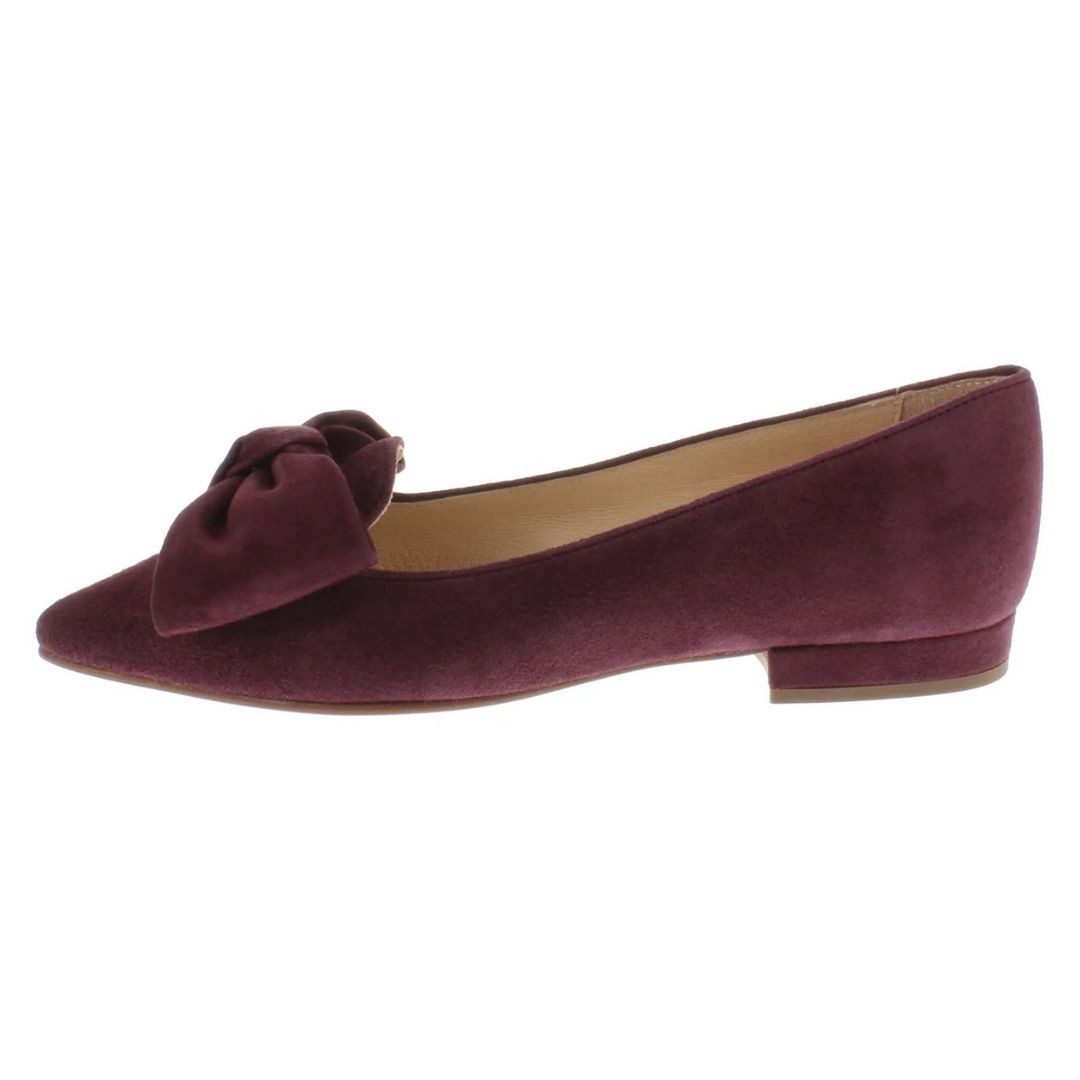 XAVER LUIS Schuhmanufaktur Ballerinas Cocos Samtziege wein Ballerina