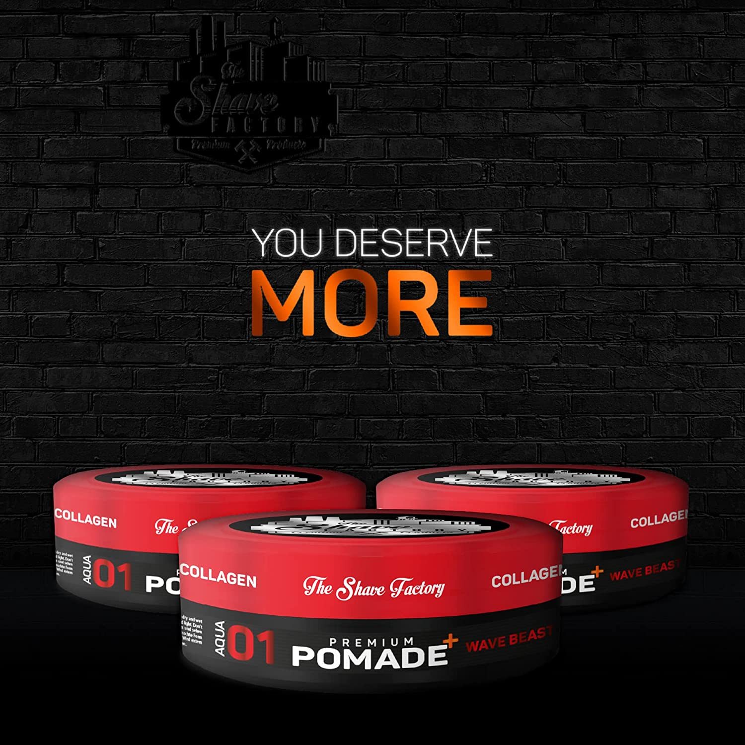 The Shave Factory Haarpomade The Shave Factory Premium Pomade 01 Wave Beast 150ml