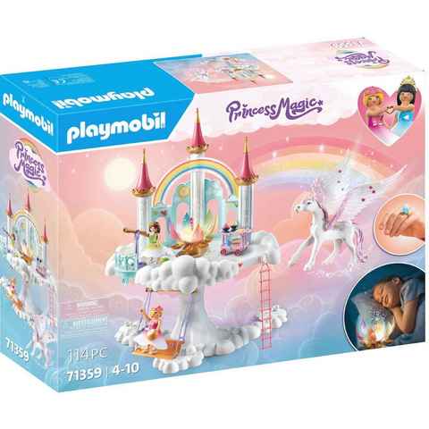 Playmobil® Konstruktions-Spielset Himmlisches Regenbogenschloss (71359), Princess Magic, (114 St)