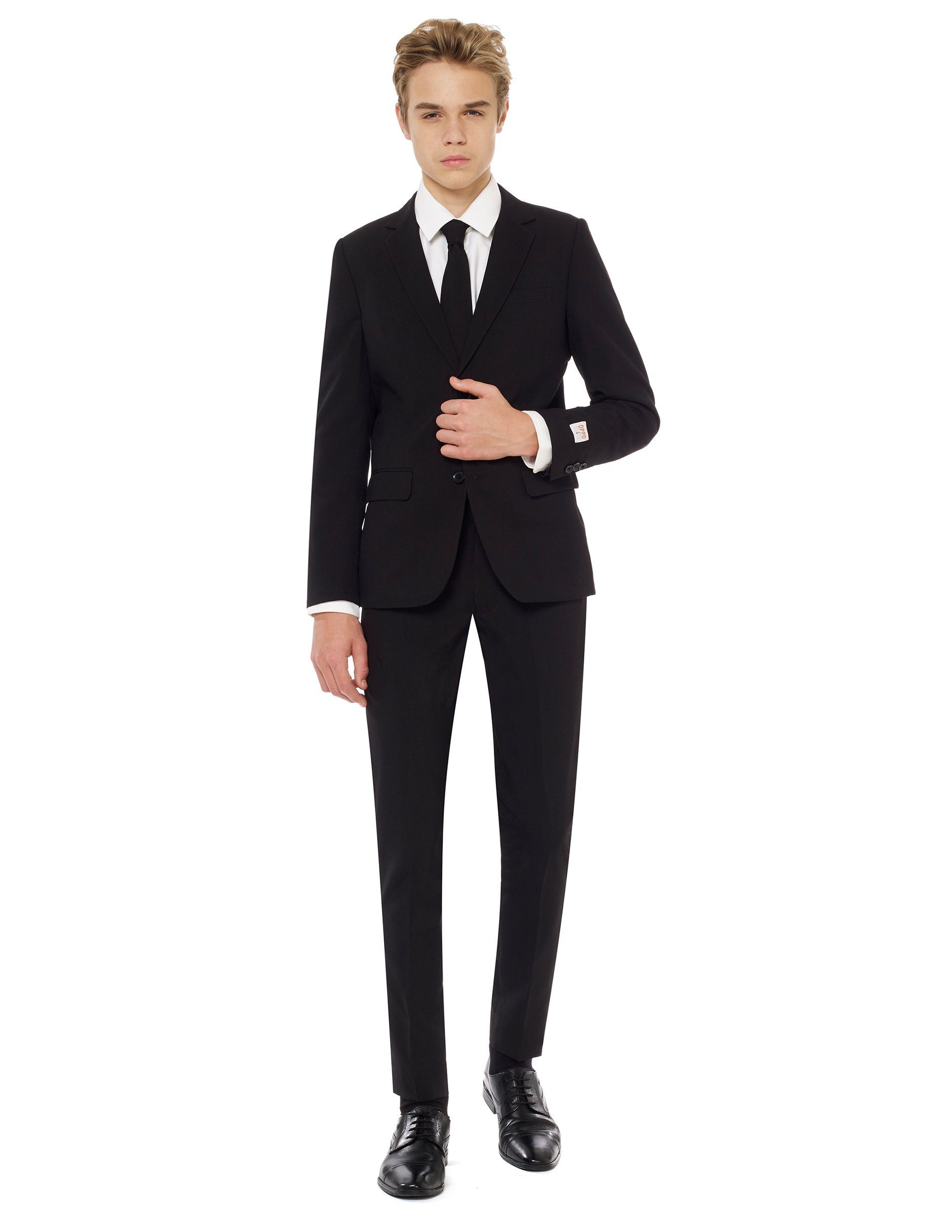 Opposuits Kostüm Mr. Black-Kostüm für Jugendliche Opposuits schwarz