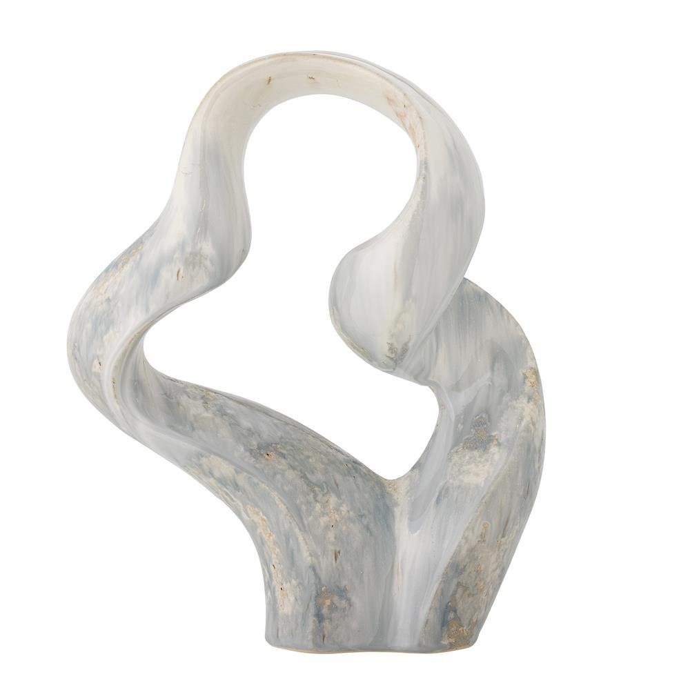 Bloomingville Dekoobjekt Rouyi, Skulptur in Grau, 34cm, aus Steingut