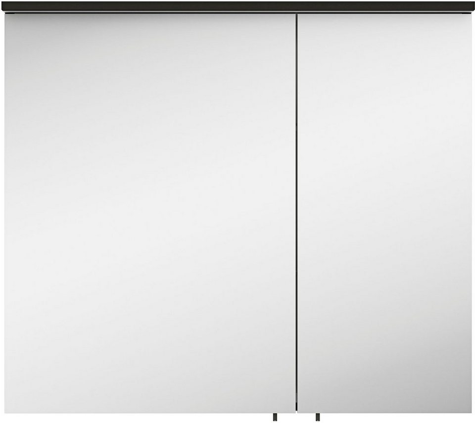 MARLIN Spiegelschrank 3510clarus 80 cm breit, Soft-Close-Funktion, inkl.  Beleuchtung, vormontiert