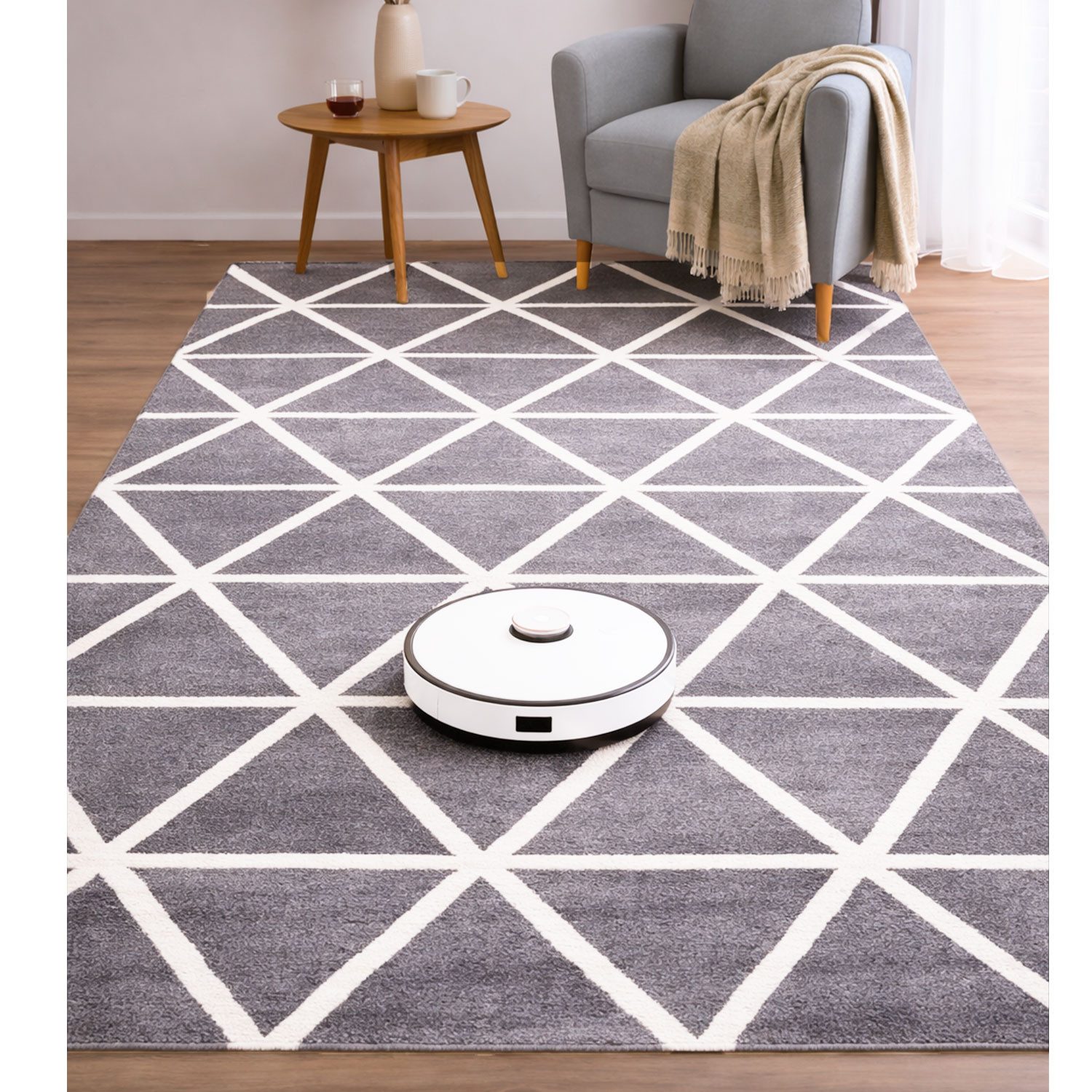 Vimoda Teppich Viva Classic, Wohnzimmer Rauten Motiv, Rechteckig, Höhe: 12 günstig online kaufen