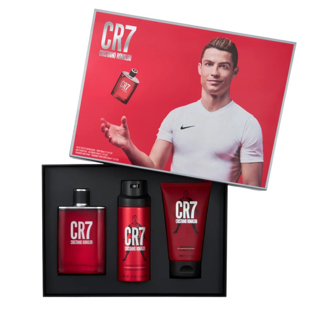 CRISTIANO RONALDO Duft-Set CR7 Geschenkset 100ml EDT + 150ml Duschgel + 150ml Körperspray