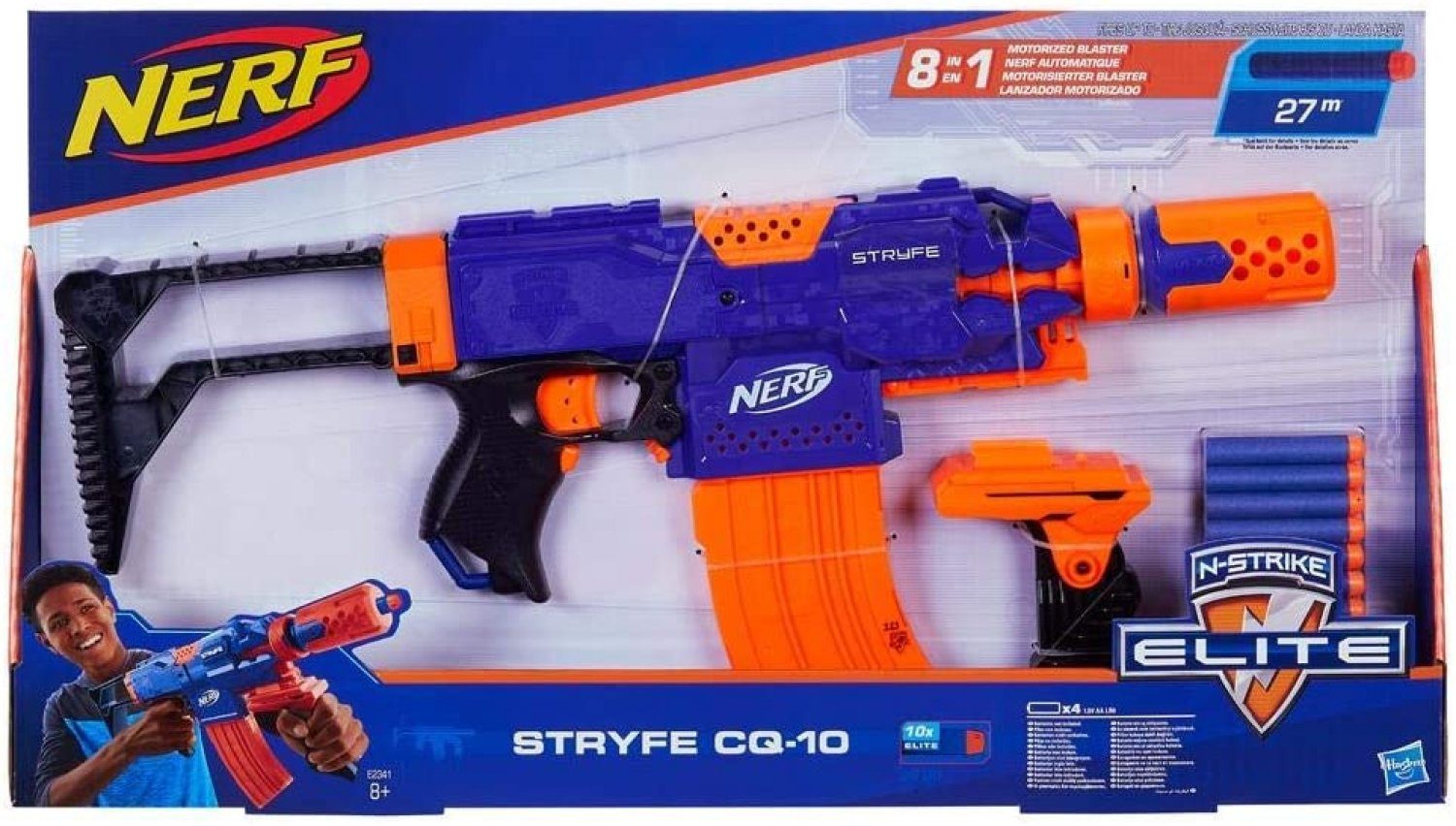 Hasbro Blaster Nerf N-Strike Elite Stryfe CQ-10 Spielzeugwaffe